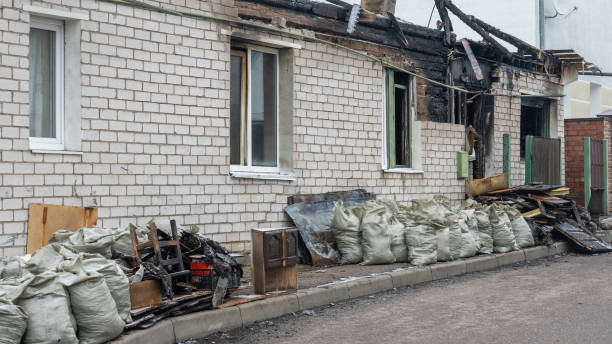 Professional Fire Damage Restoration technician working in Auburn, KY
